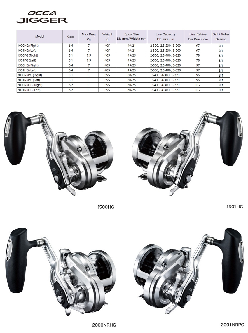 Shimano 17 Ocea Jigger