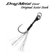 Drag Metal Cast Assist Hook Single