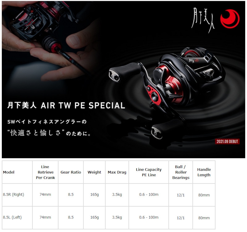 Daiwa 21 Gekkabijin AIR TW PE Special