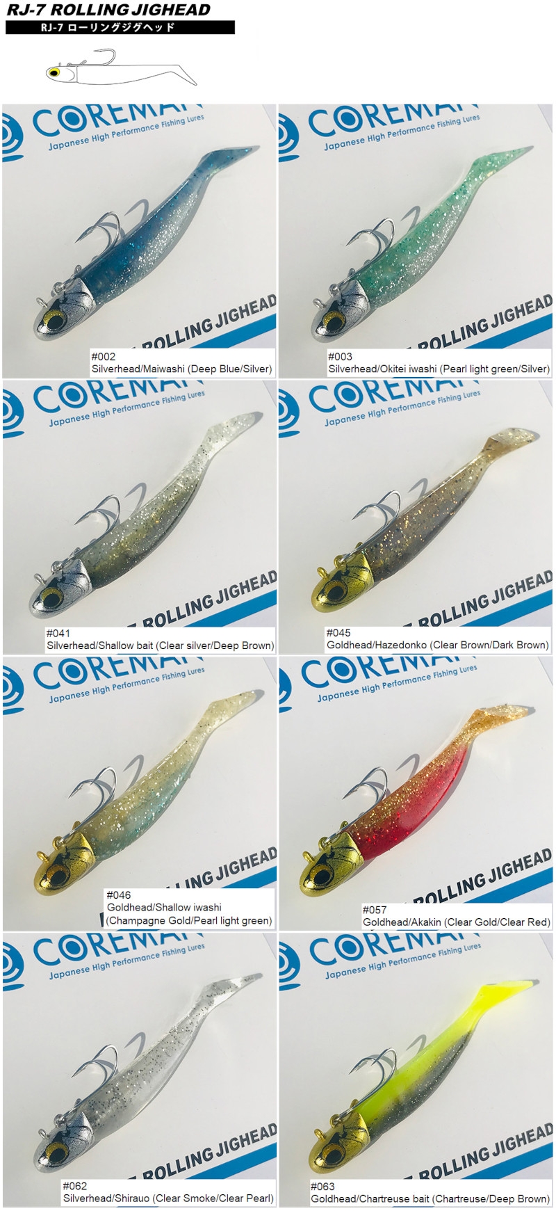 Coreman JR-7 Rolling Jig Head